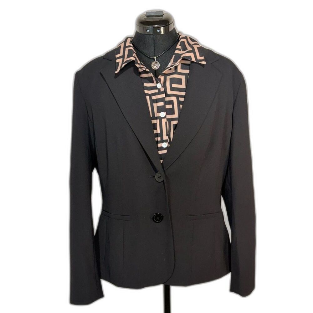 Covington Black Two Button Tailored Blazer
